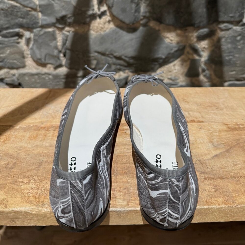 Repetto X Rodarte Grey Marble Print Cendrillon Ballet Flats - Picture 6 of 12